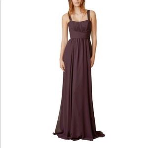 Amsale Bridesmaids Dress in Ruby. Style=Rei GB035F